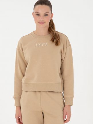 سویشرت زنانه بژ یو اس پولو