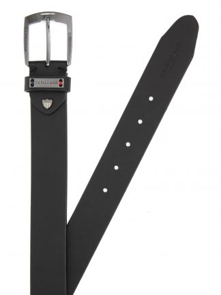 کمربند مردانه مشکی یو اس پولو