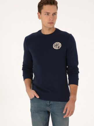 سویشرت مردانه سرمه ای یو اس پولو