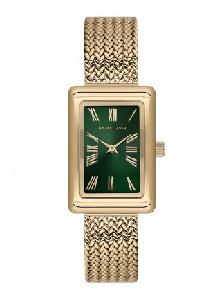 ساعت مچی زنانه طلایی یو اس پولو