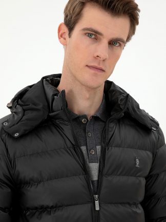 کت چرمی مردانه مشکی یو اس پولو