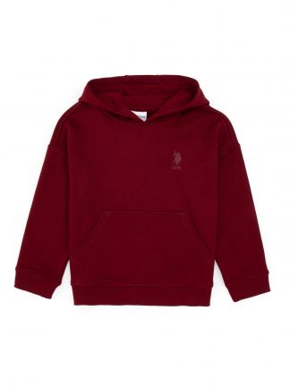 هودی پسرانه زرشکی یو اس پولو