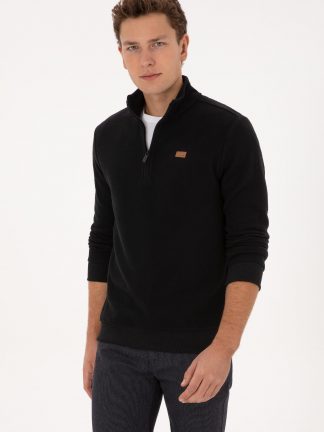 سویشرت مردانه مشکی یو اس پولو