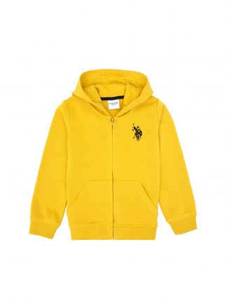 سویشرت پسرانه زرد تیره یو اس پولو