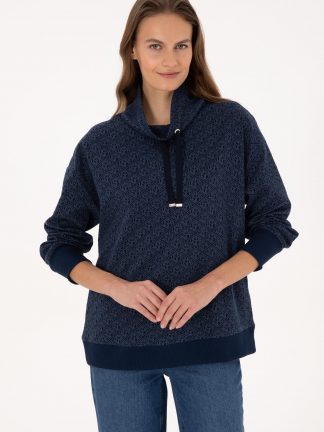 سویشرت زنانه سرمه ای یو اس پولو