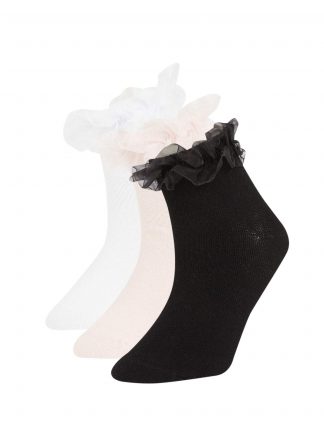 جوراب دخترانه چند رنگ دفکتو تصویر ۱