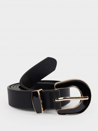 کمربند زنانه مشکی دفکتو تصویر ۱