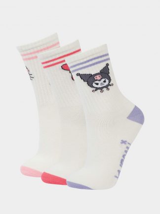 جوراب دخترانه چند رنگ دفکتو تصویر ۱