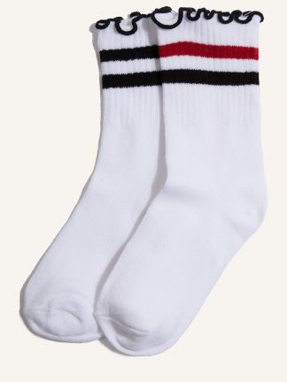 جوراب دخترانه سفید دفکتو تصویر ۱