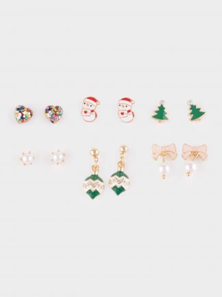 گوشواره زنانه چند رنگ دفکتو تصویر ۱