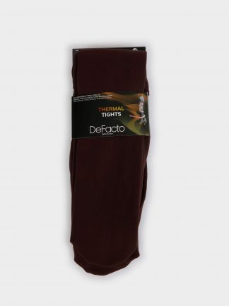 جوراب زنانه قهوه ای دفکتو تصویر ۱