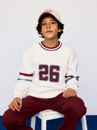 سویشرت پسرانه سفید دفکتو تصویر ۱