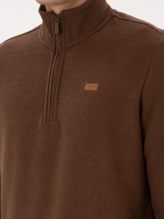 سویشرت مردانه قهوه ای یو اس پولو