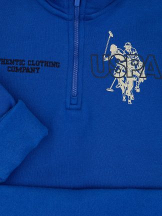 سویشرت پسرانه آبی یو اس پولو