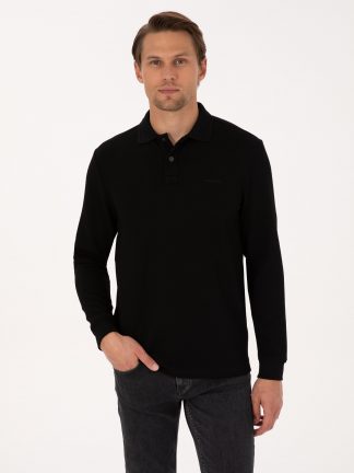 سویشرت مردانه مشکی پیرکاردین