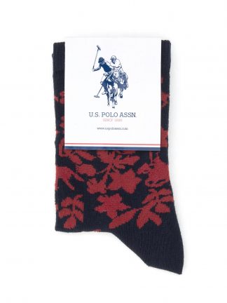 جوراب زنانه زرشکی یو اس پولو