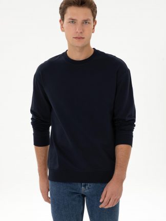 سویشرت مردانه سرمه ای یو اس پولو