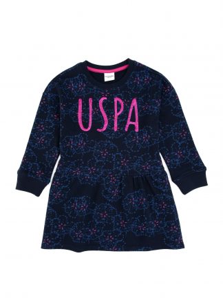 پیراهن دخترانه سرمه ای یو اس پولو