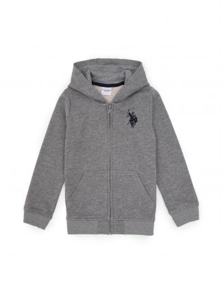 سویشرت پسرانه خاکی ملانژ یو اس پولو