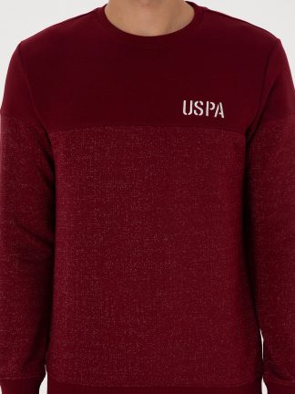 سویشرت مردانه زرشکی یو اس پولو