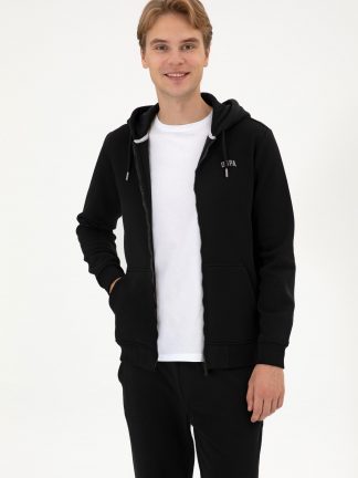 سویشرت مردانه مشکی یو اس پولو