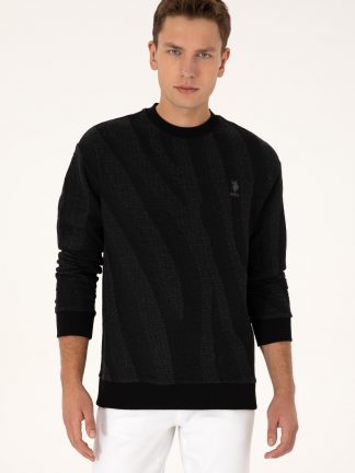 سویشرت مردانه مشکی یو اس پولو