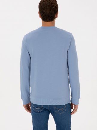 سویشرت مردانه آبی یو اس پولو