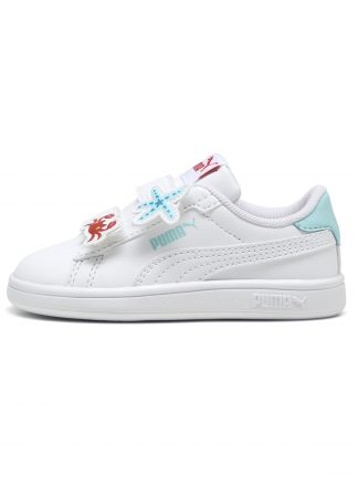کفش کتانی نوزاد دختر سفید مدل Smash 3.0 Badges V Inf پوما تصویر ۱