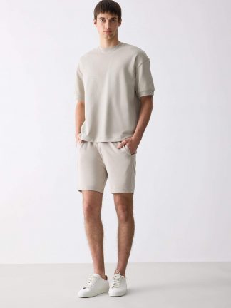 شلوارک مردانه بژ دفکتو تصویر ۱