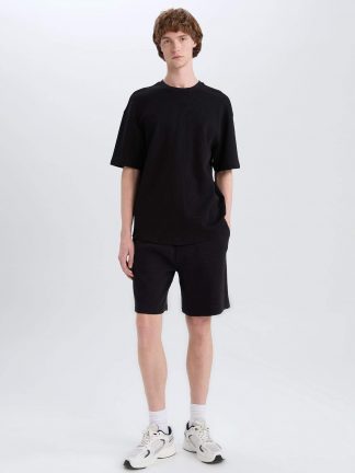 شلوارک مردانه مشکی دفکتو تصویر ۱