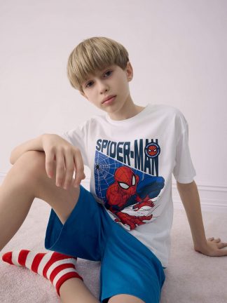 لباس راحتی پسرانه سفید دفکتو تصویر ۱