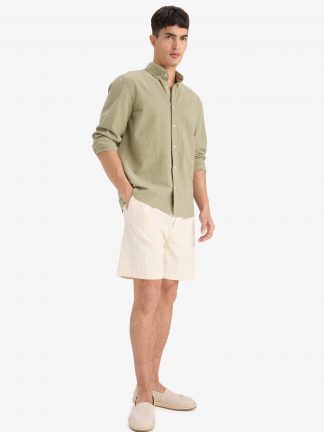 شلوارک مردانه بژ دفکتو تصویر ۱