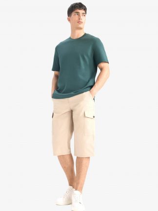 شلوارک مردانه بژ دفکتو تصویر ۱