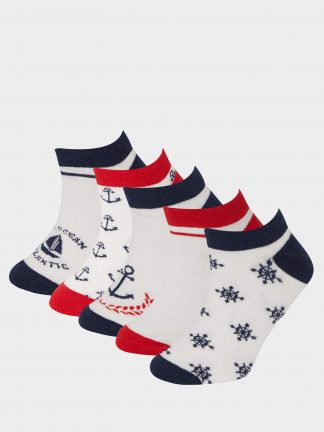 جوراب پسرانه چند رنگ دفکتو تصویر ۱