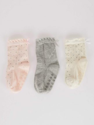 جوراب نوزاد دختر چند رنگ دفکتو تصویر ۱