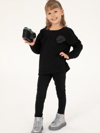 لگینگ دخترانه مشکی یو اس پولو تصویر ۱