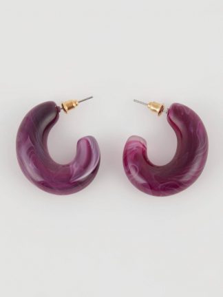 گوشواره زنانه ارغوانی دفکتو تصویر ۱