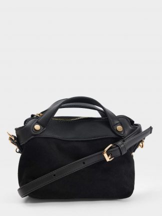 کیف کراس بادی زنانه مشکی دفکتو تصویر ۱