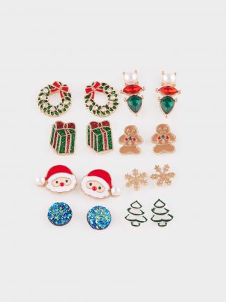 گوشواره زنانه چند رنگ دفکتو تصویر ۱