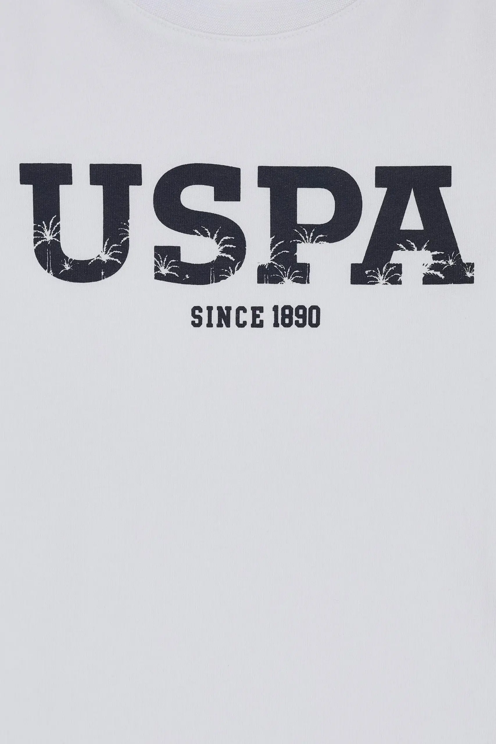 تیشرت پسرانه یقه گرد یو اس پولو رنگ سفید با طرح USPA تصویر ۳