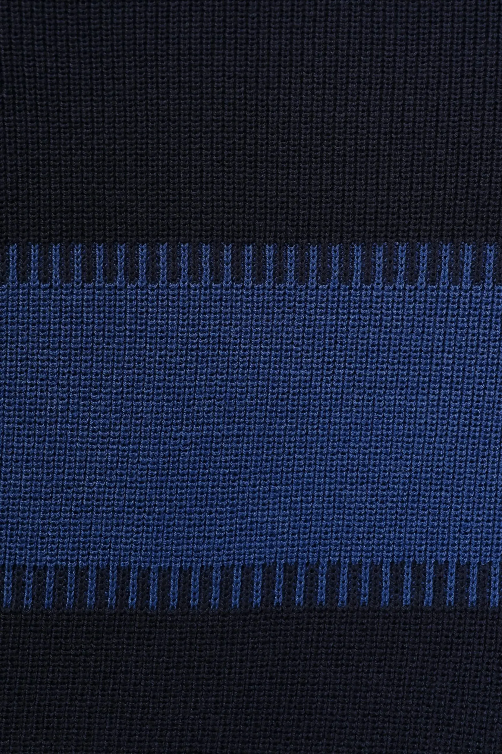 پلیور یقه گرد مردانه یو اس پولو رنگ سرمه ای راه راه تصویر ۷
